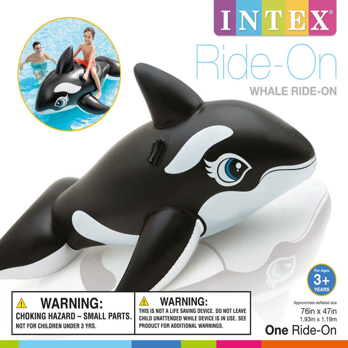 Intex Whale Inflatable Ride-On Pool Toy | Gulf Coast Panama Jack