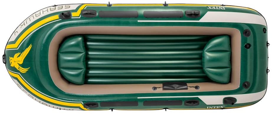 Intex Seahawk 4 Inflatable Boat - 4-Person Inflatable Dinghy for Lakes, Rivers and the Sea