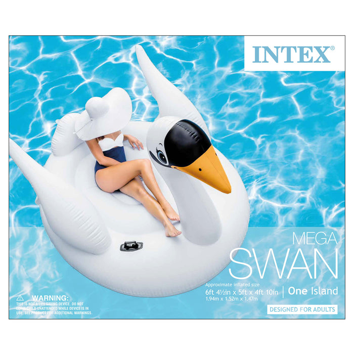 Intex Mega Swan, Inflatable Island 76.5" X 60" X 58" | IT'S HUGE!