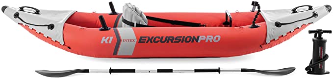 Intex Excursion Pro Single Person Inflatable Fishing Kayak - Durabl