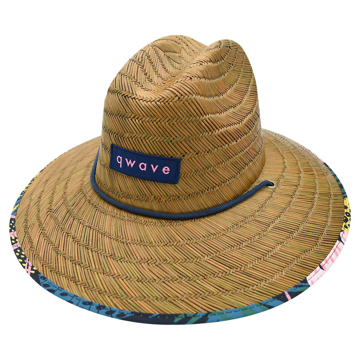 Qwave Women's Straw Lifeguard Hat - Jungle Cat Print