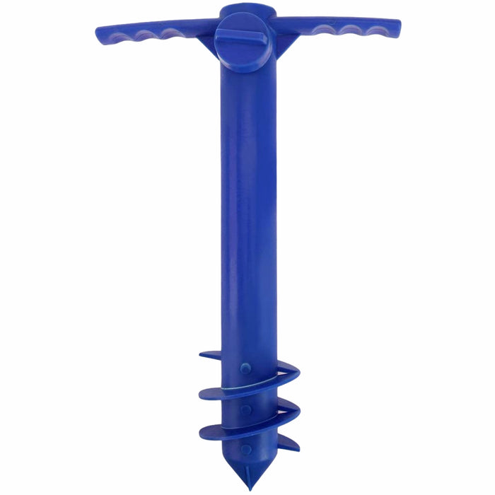 Beach Umbrella Sand Anchor Heavy Duty, Outdoor Umbrella Base With 5 Spiral Screw, Universa & One Size Fits All Beach Umbrella, Safe Umbrella Holder Stand Ideal Str
