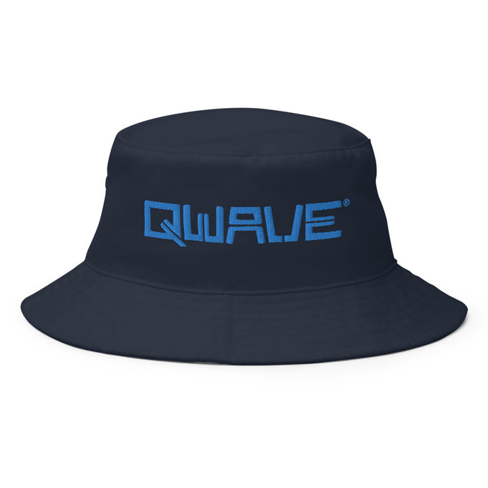 Qwave Bucket Hat (Blue Script)