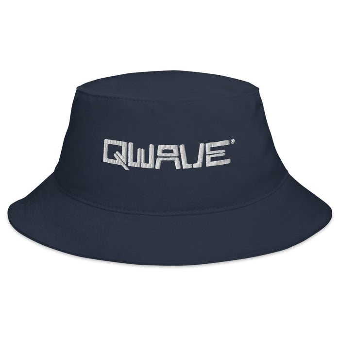 Qwave Bucket Hat (White Script)