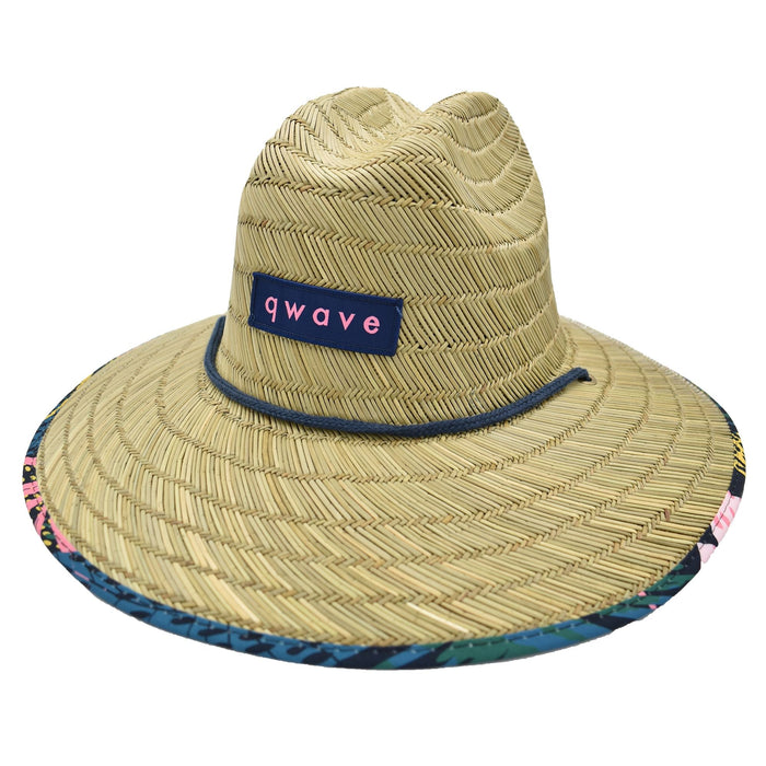 Qwave Women's Straw Lifeguard Hat - Jungle Cat Print