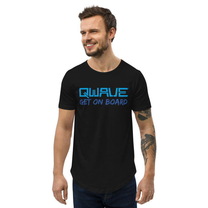 Qwave Men's "Get On Board" Curved Hem T-Shirt