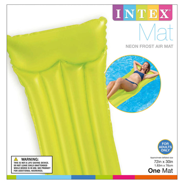 Intex Inflatable Neon Frost Air Mat - Perfect for the Summer Sun