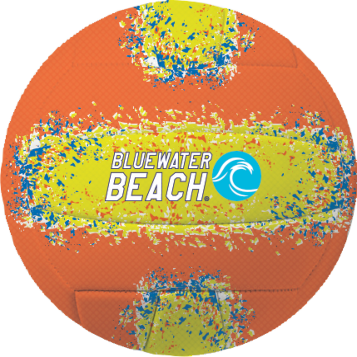 Bluewater Beach Neoprene Splatter Print Indoor/Outdoor Official Volleyball