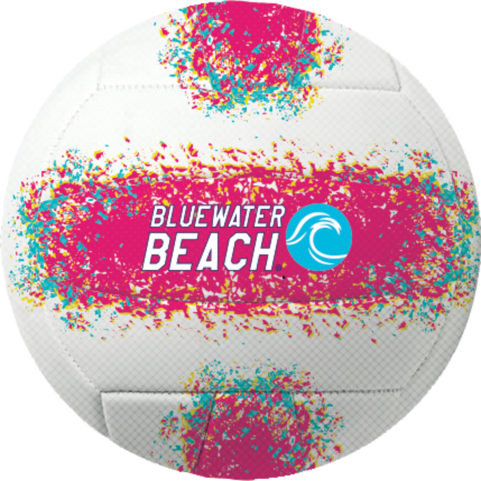 Bluewater Beach Neoprene Splatter Print Indoor/Outdoor Official Volleyball