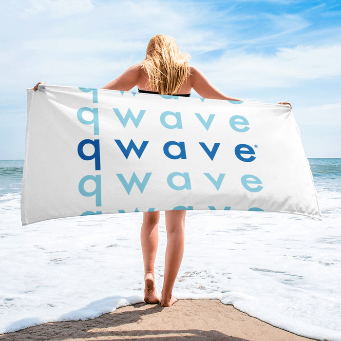 Qwave Ladies' Logo Aqua Towel