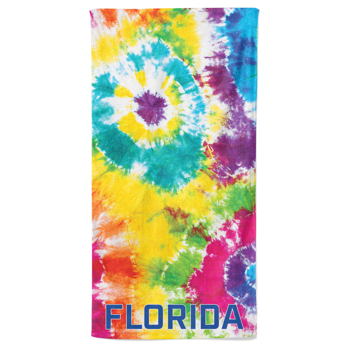 30X60 Varsity Tie Dye Florida Towel
